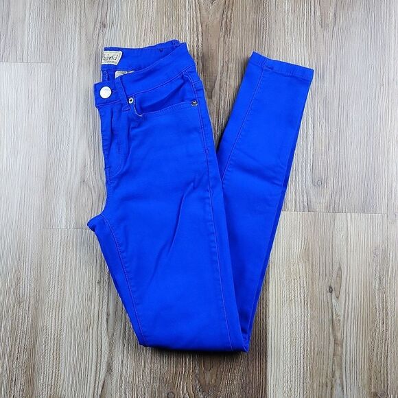 🔥Hybrid Royal Blue High Waist Super Stretch Skinny Pants Small - Picture 2 of 11